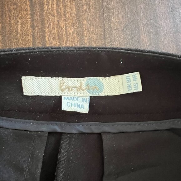 BODEN stretch ponte-jersey pants, black, NEVER WORN, Size 4R - Picture 4 of 7